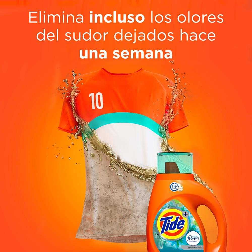 Tide Plus Febreze Freshness Spring Renewal Liquid Laundry Detergent - Image 4