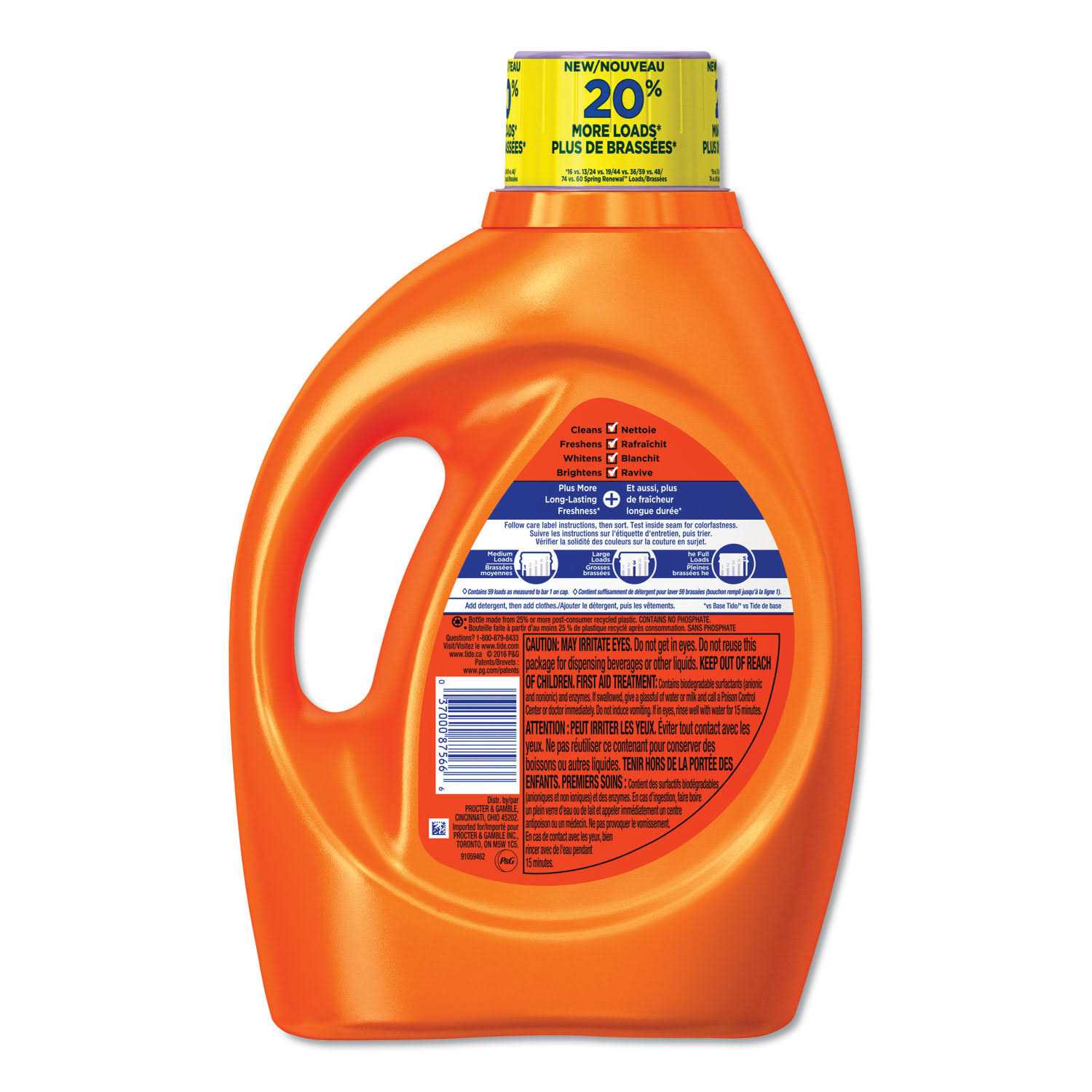 Tide Plus Febreze Freshness Spring Renewal Liquid Laundry Detergent - Image 4