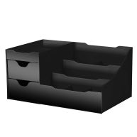 Uncluttered Designs Makeup Organizer With Drawers Modern Countertop Storage for Cosmetics Chic Vanity Holder for Perfume