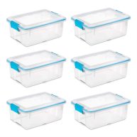 Sterilite Clear Plastic Storage Bin