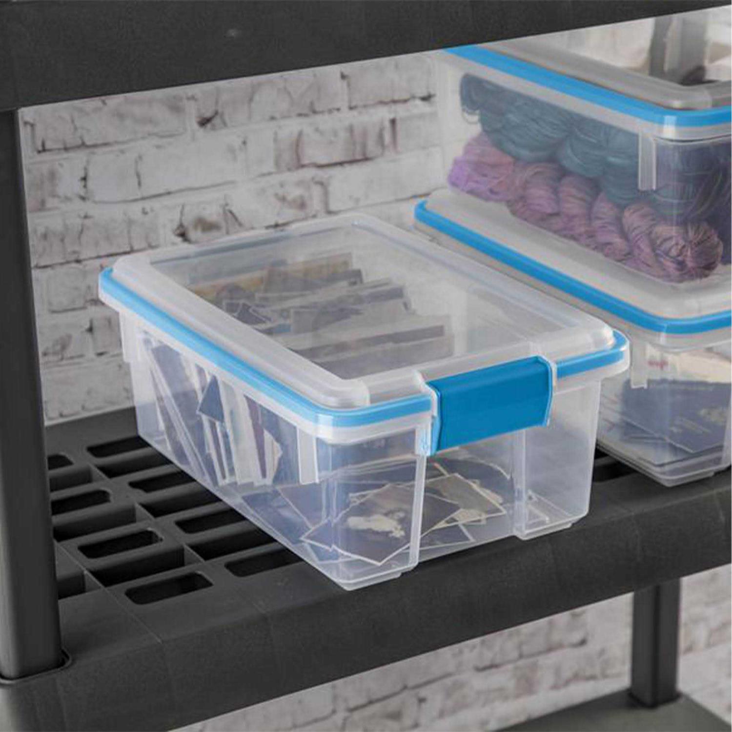 Sterilite Clear Plastic Storage Bin - Image 2