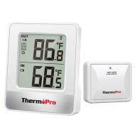ThermoPro Indoor Outdoor Thermometer Wireless Tp200b Thermometer Indoor Outdoor with Temperature Sensor Up to 500ft