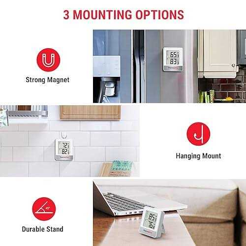 ThermoPro Indoor Outdoor Thermometer Wireless Tp200b Thermometer Indoor Outdoor with Temperature Sensor Up to 500ft - Image 3