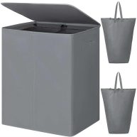 WOWLIVE 154L Double Laundry Hamper with Lid and Removable Laundry Bags