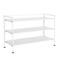 Seville Classics 3-Tier Resin Slat Shoe Rack