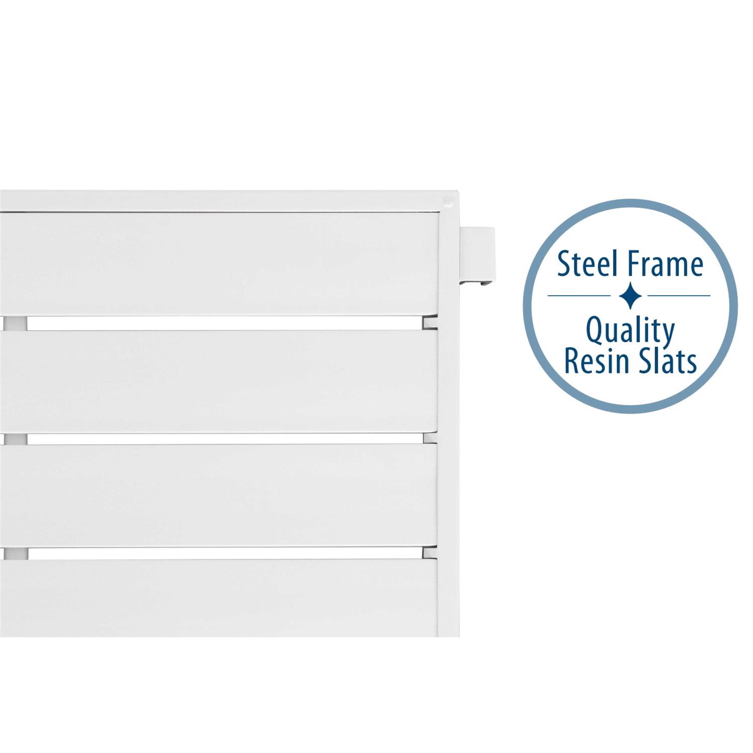 Seville Classics 3-Tier Resin Slat Shoe Rack - Image 3