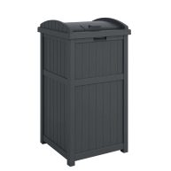 Suncast 30 Gallon Hideaway Trash Waste Outdoor