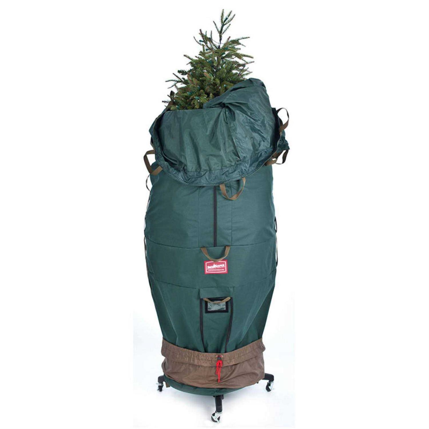 TreeKeeper Large Upright Tree Storage Bag w/ Rolling Tree Stand