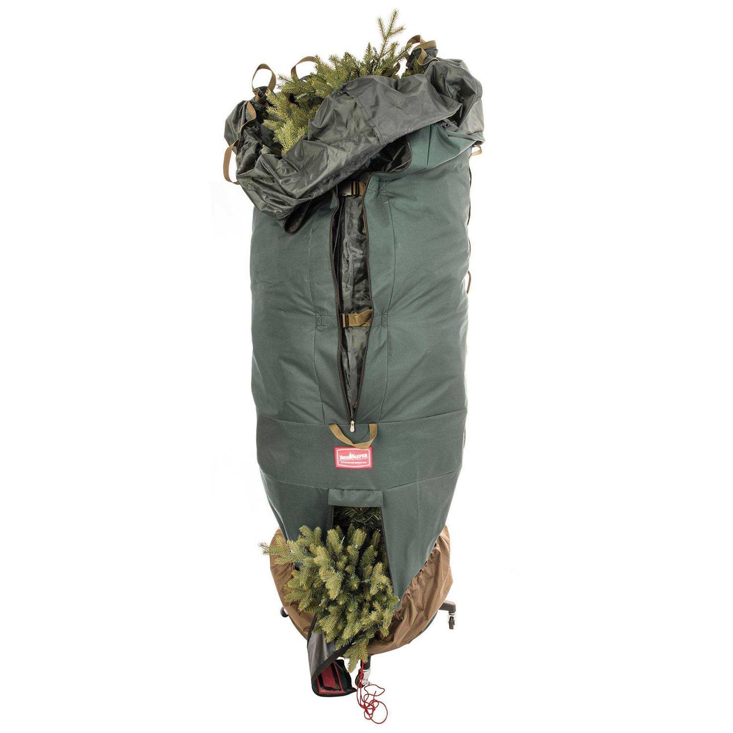 TreeKeeper Large Upright Tree Storage Bag w/ Rolling Tree Stand - Image 5