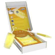 Swiffer Heavy Duty Dusters Starter Kit Handle Extends to 3 ft