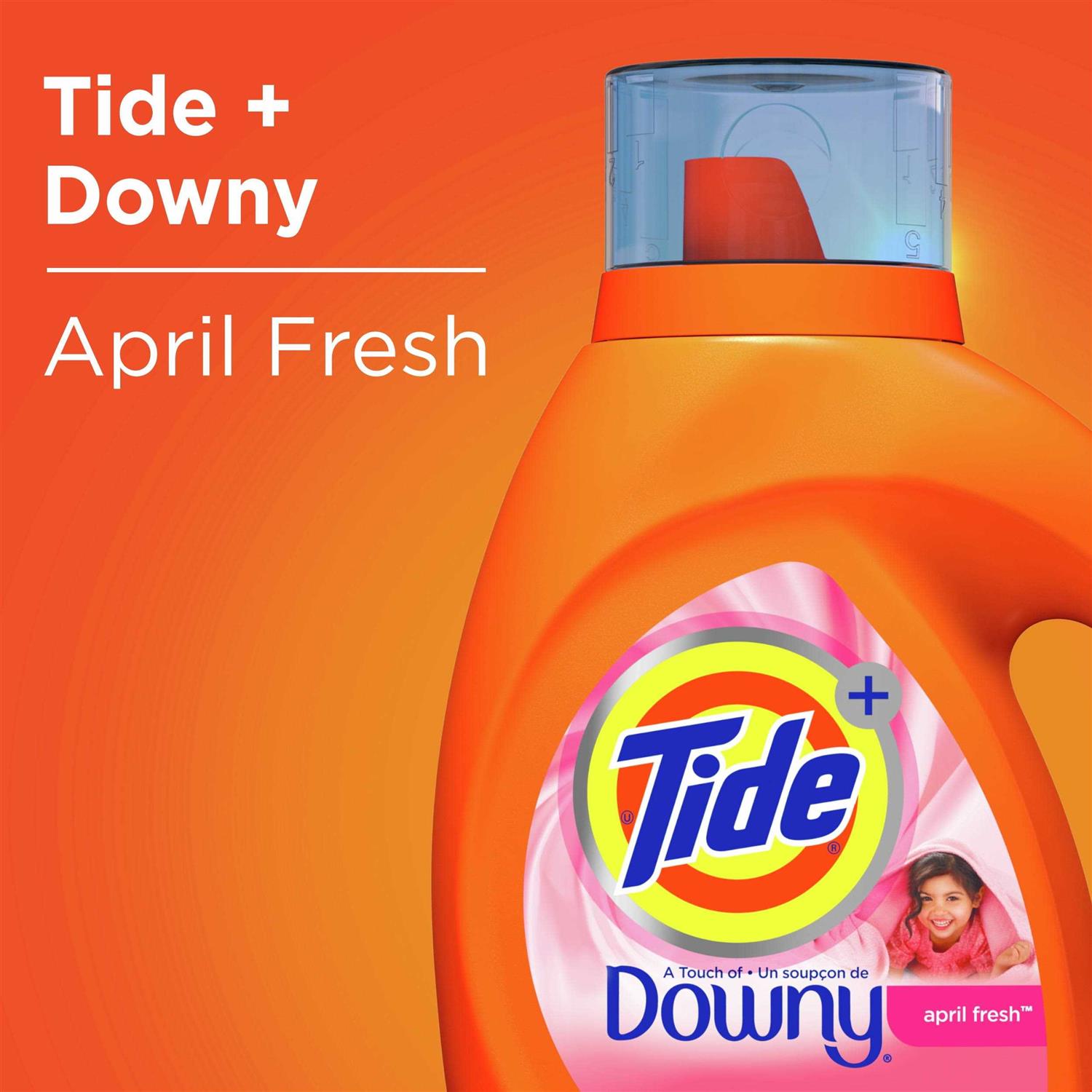 Tide Plus Downy Liquid April Fresh Laundry Detergent - Image 4