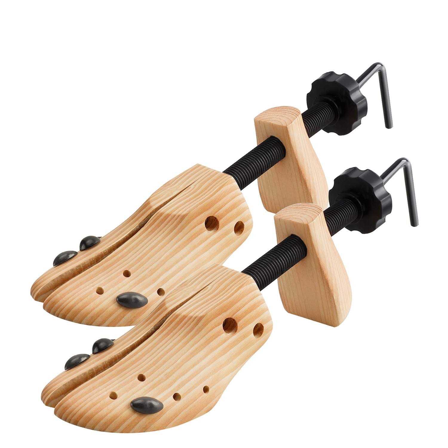 West Light 2 Way Cedar Shoe Trees Wooden Shoe Stretcher,Adjustable Large Size for Men and Women