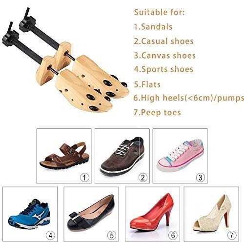West Light 2 Way Cedar Shoe Trees Wooden Shoe Stretcher,Adjustable Large Size for Men and Women - Image 5