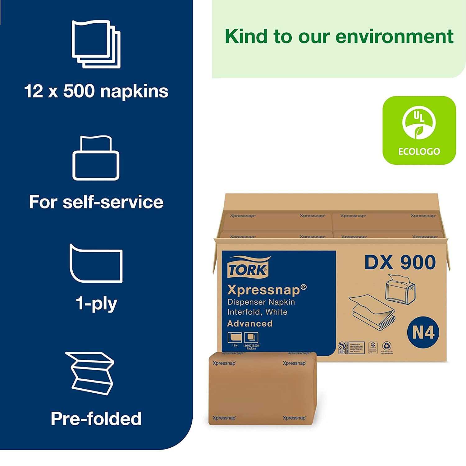 Tork DX900 Xpressnap Interfold Dispenser Napkin - Image 3