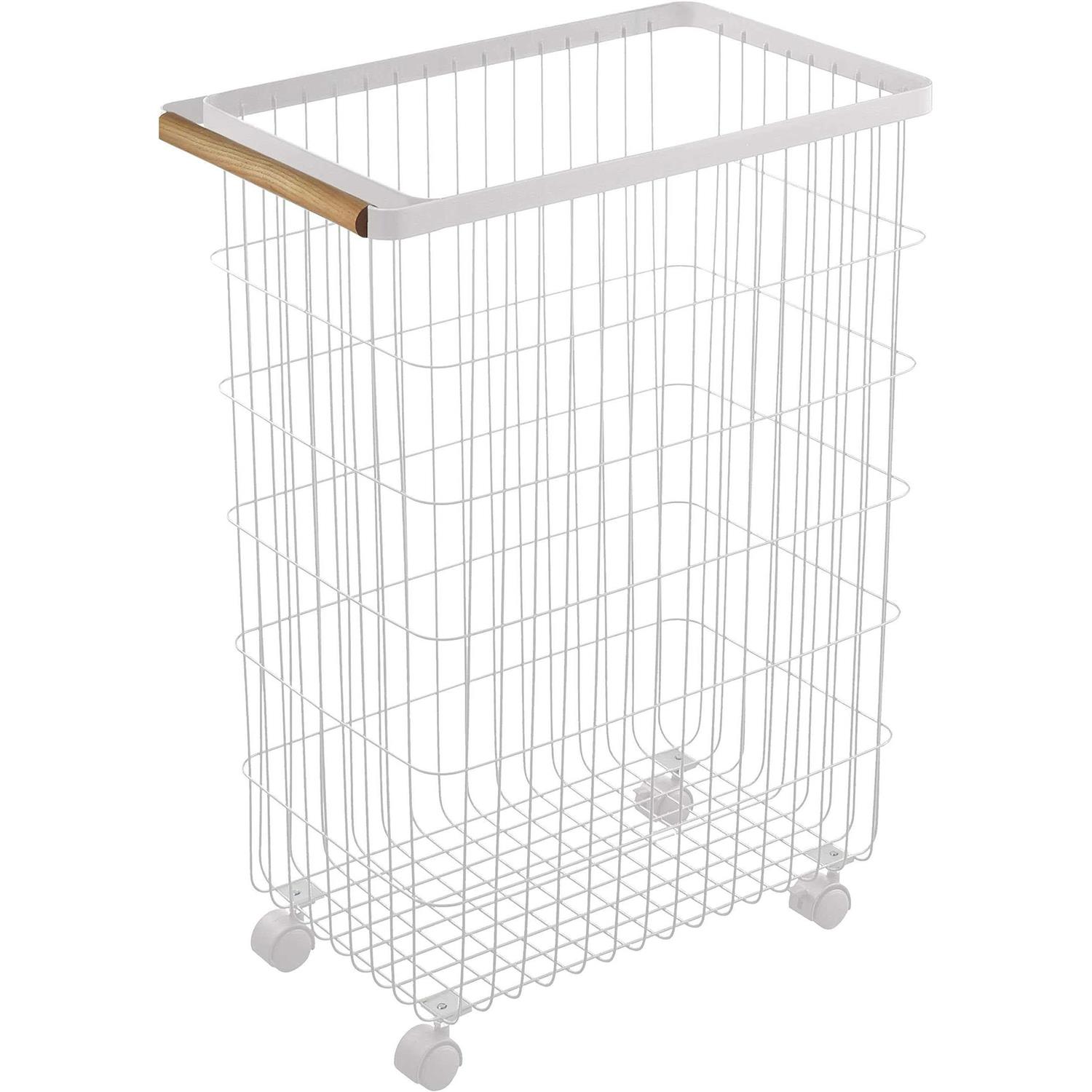 Yamazaki Tosca Slim Rolling Laundry Basket