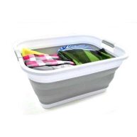 Sammart 41L Collapsible Plastic Laundry Basket Foldable Pop Up Storage Container/Organizer