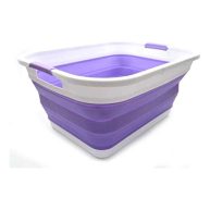 Sammart 41L Collapsible Plastic Laundry Basket Foldable Pop Up Storage Container/Organizer