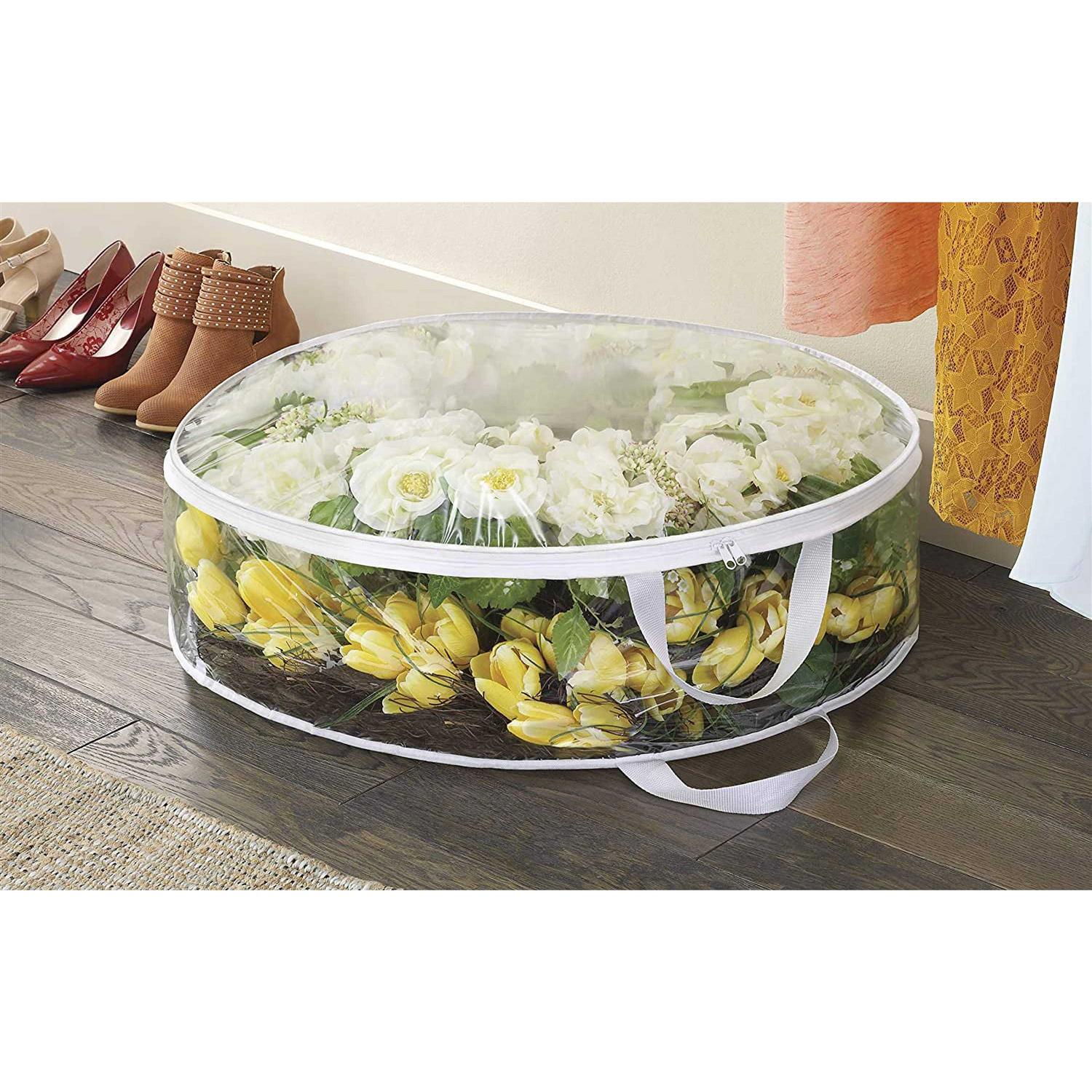 Whitmor 5038857 8 x 30 in. Clear Wreath Storage Bag - Image 5