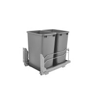 Rev-A-Shelf Double 35 Quart Pull-Out Waste Container Soft-Close 53WC-1835SCDM-217