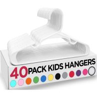 Utopia Home Kids Hangers 11.5 Inch Plastic Baby Hangers for Closet