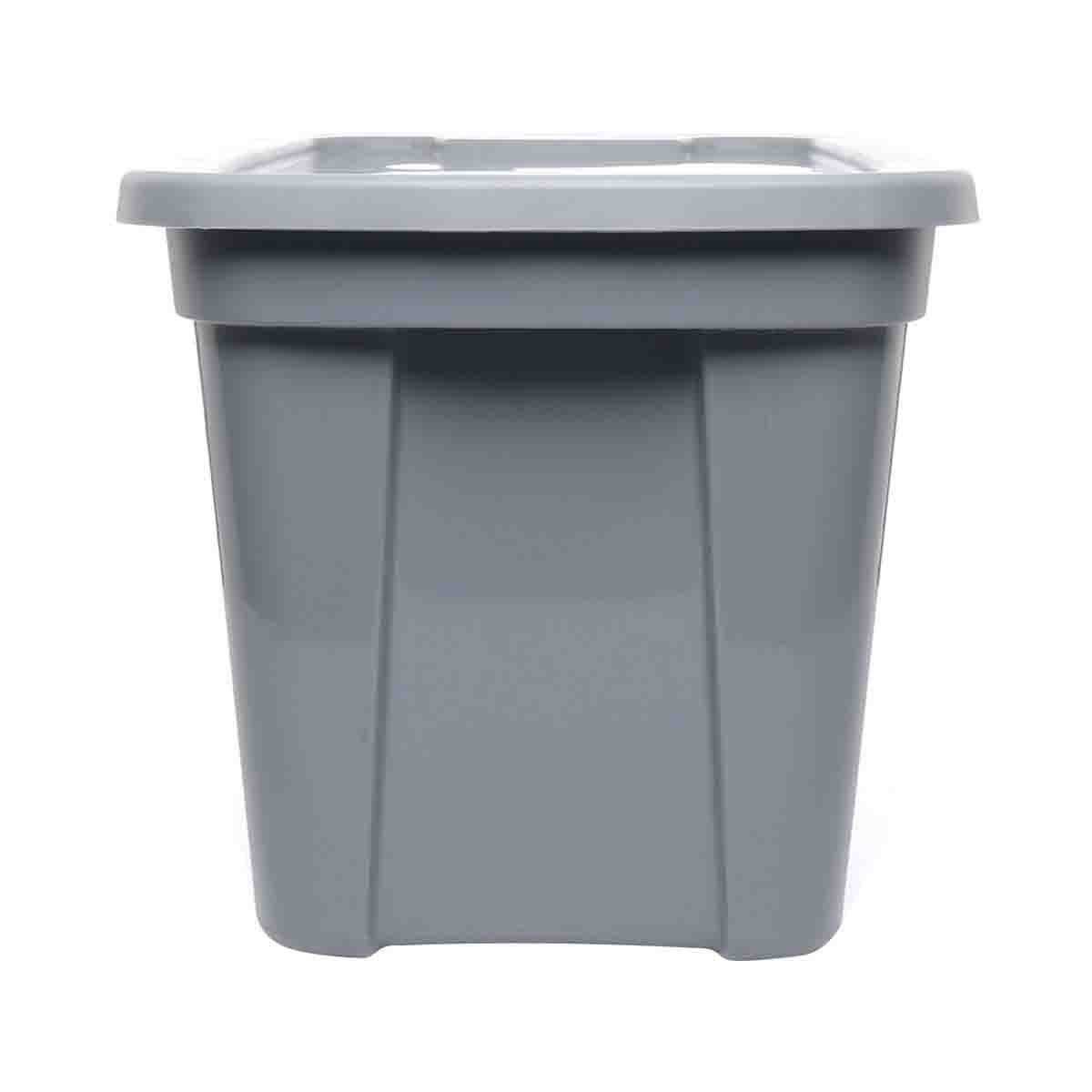 Trueliving 10 Gallon Cool Gray Storage Tote
