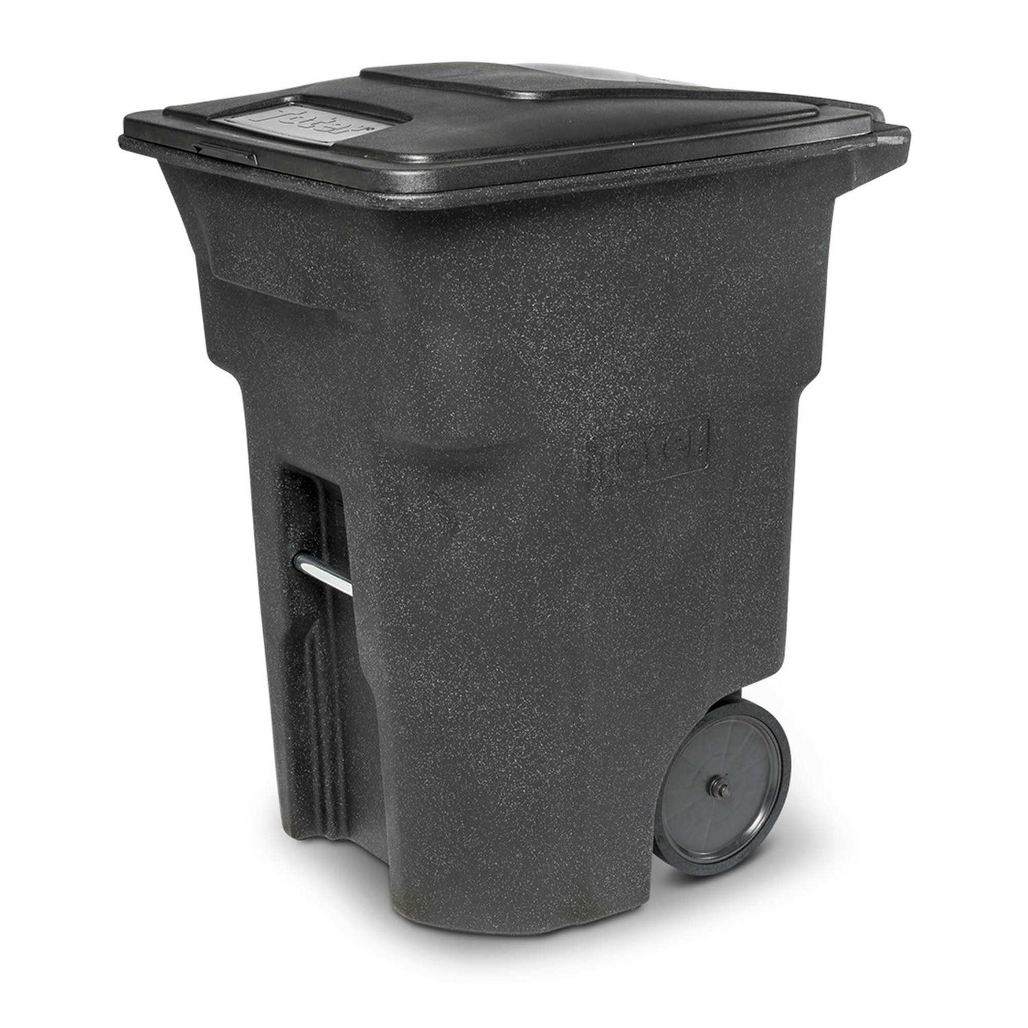 Toter 96 Gallon Trash Can with Smooth Wheels and Lid