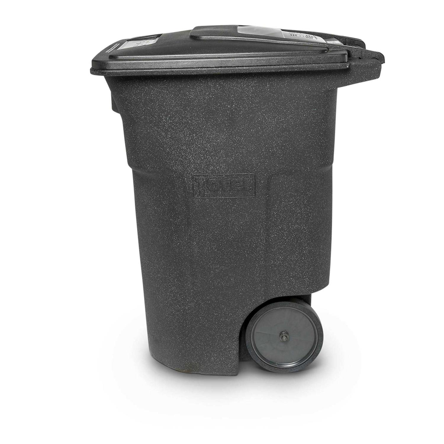 Toter 96 Gallon Trash Can with Smooth Wheels and Lid - Image 5