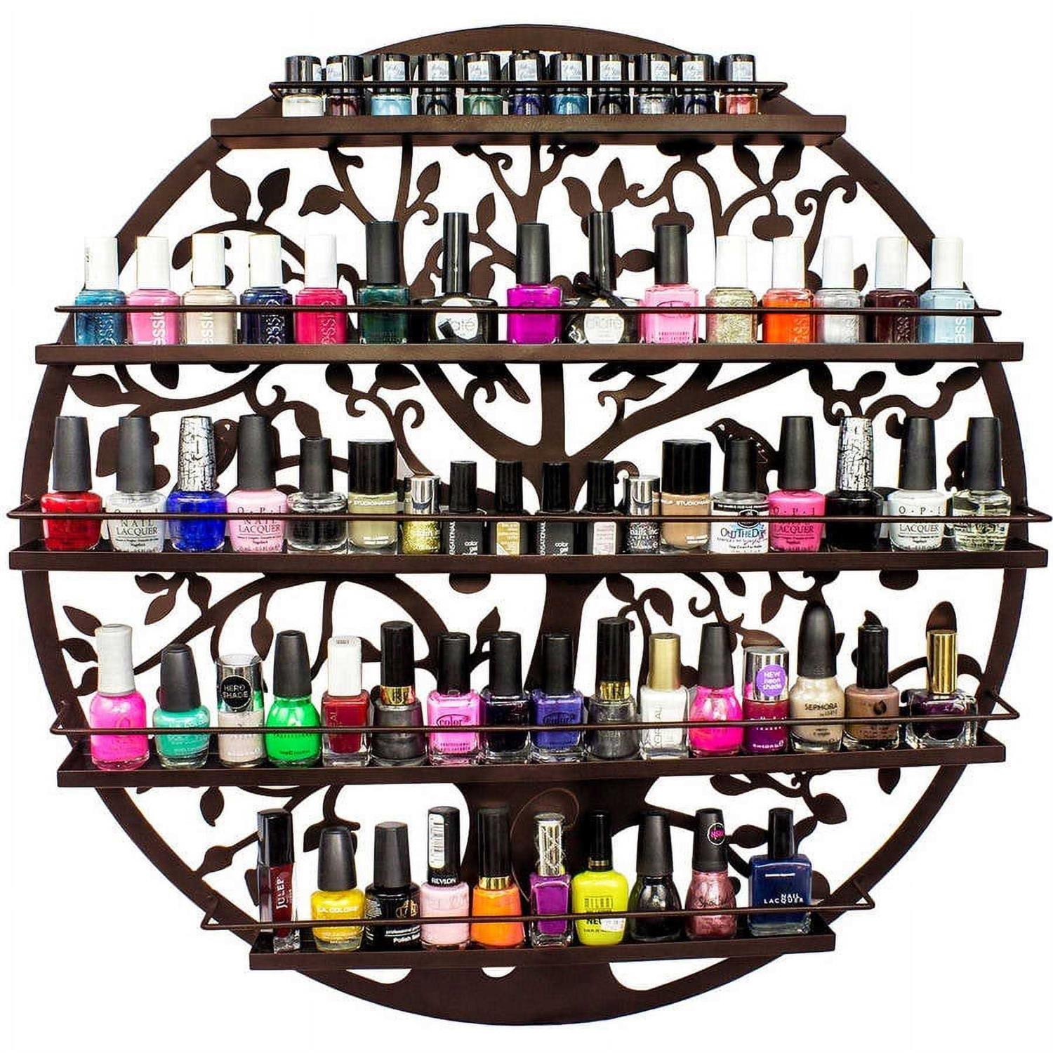 Sorbus Wall Mounted 5 Tier Nail Polish Rack - Image 5