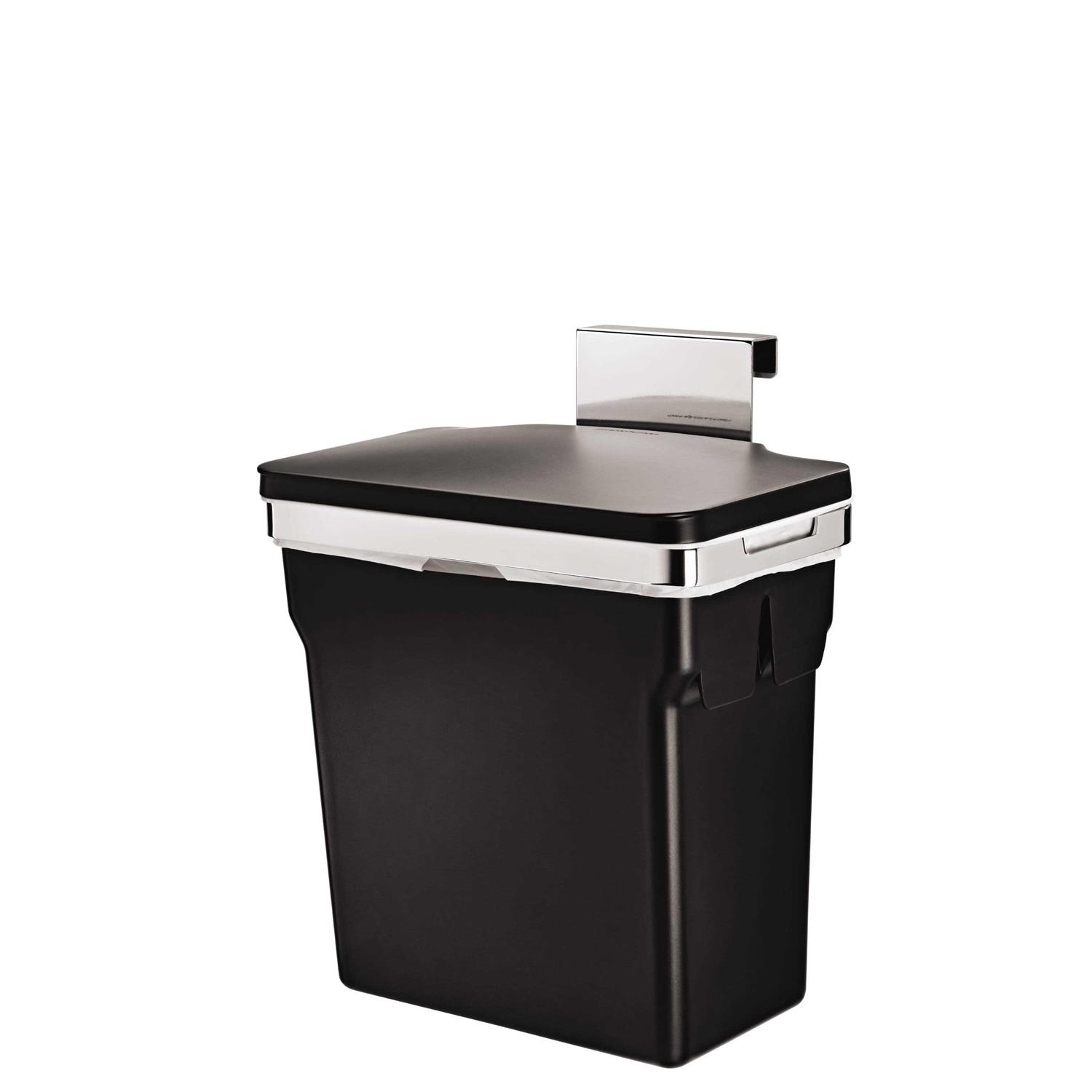simplehuman 10-Liter Black In-Cabinet Trash Can