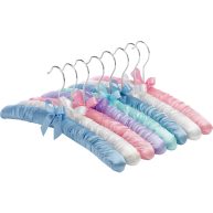 Whitmor Satin Pastel-Set of 8 Padded Hanger