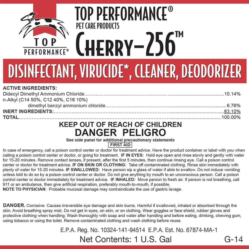 Top Performance 256 Disinfectant Gallon Cherry - Image 3