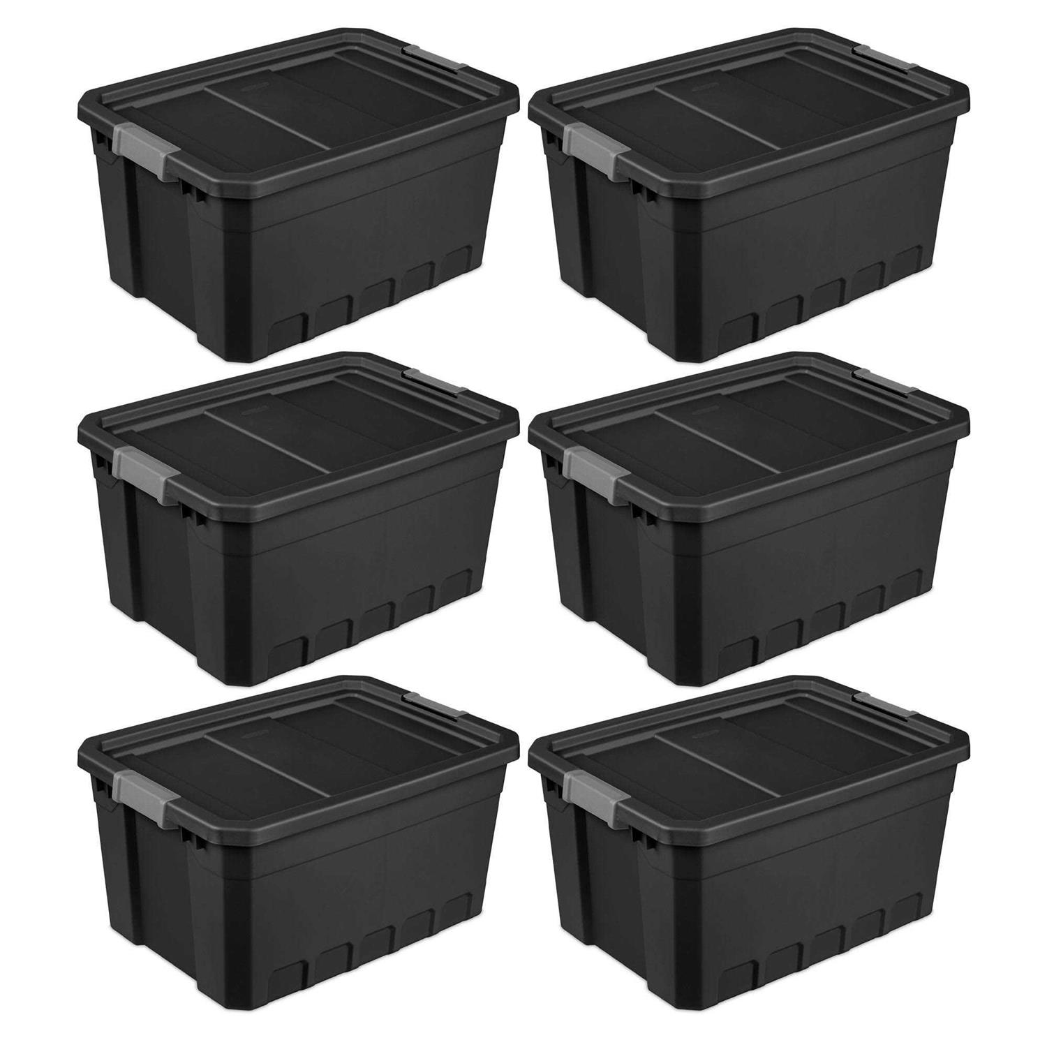 Sterilite Rugged Industrial Stackable Storage Tote w/ Lid