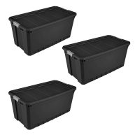 Sterilite Rugged Industrial Stackable Storage Tote w/ Lid