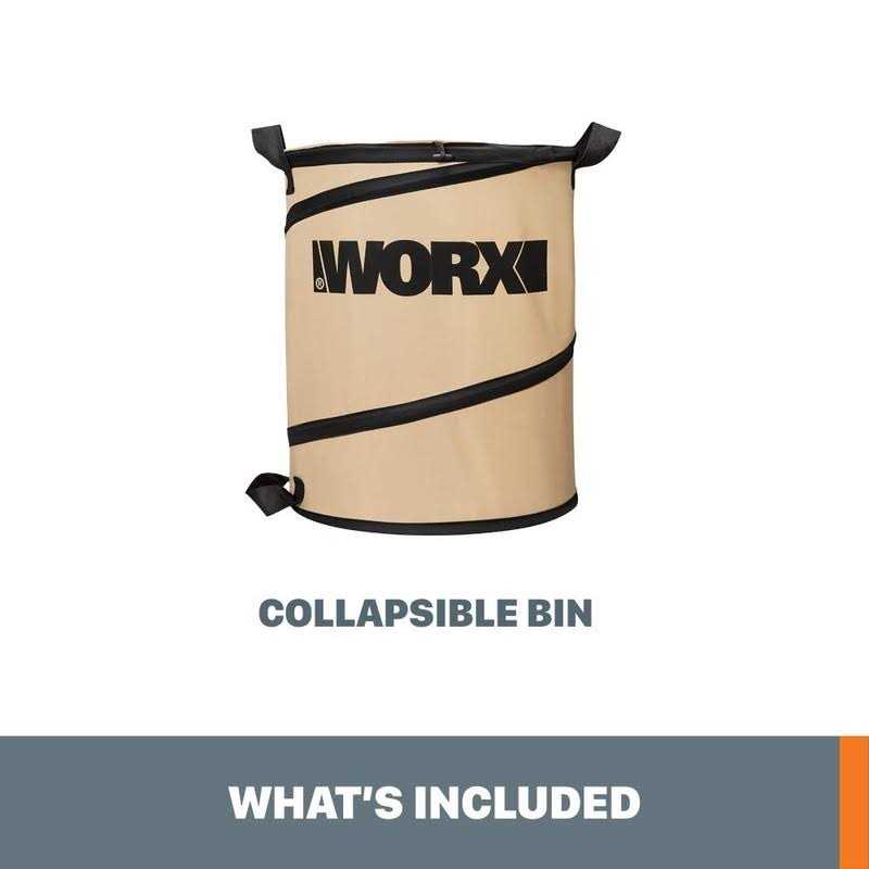 Worx 26 Gallon Collapsible Leaf Bin - Image 2