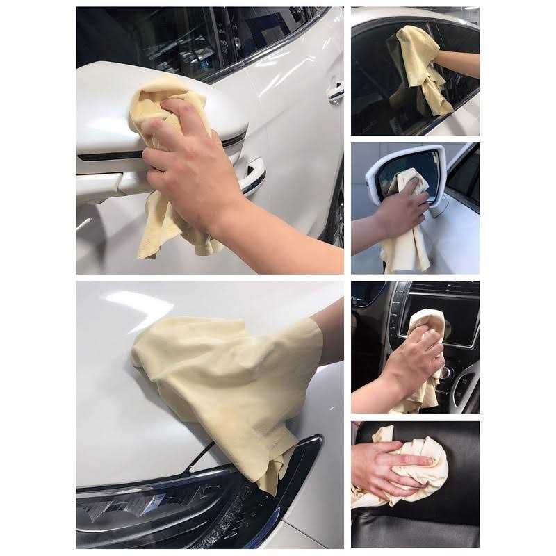 Sheepskin Elite Chamois Car Drying Towel Chamois Cloth Car Wash Drying Real Leather Absorbent Fast Drying - Image 4