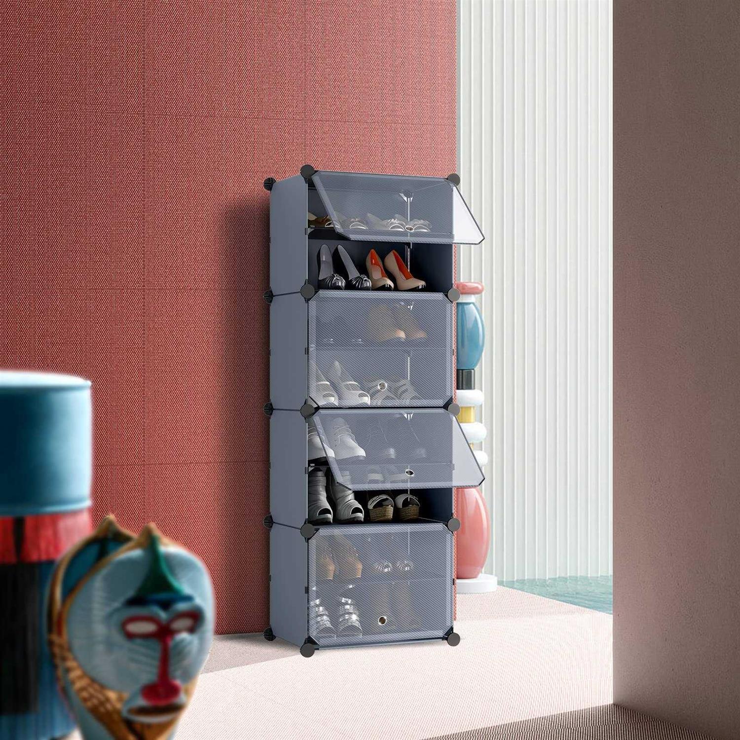 Unzipe Shoe Rack Cabinet 6 Tier Shoe Storage Organizer - Image 2