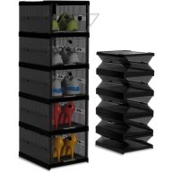 Utopia Home Solid Plastic Not Flimsy Layers Foldable Shoe Storage Boxes