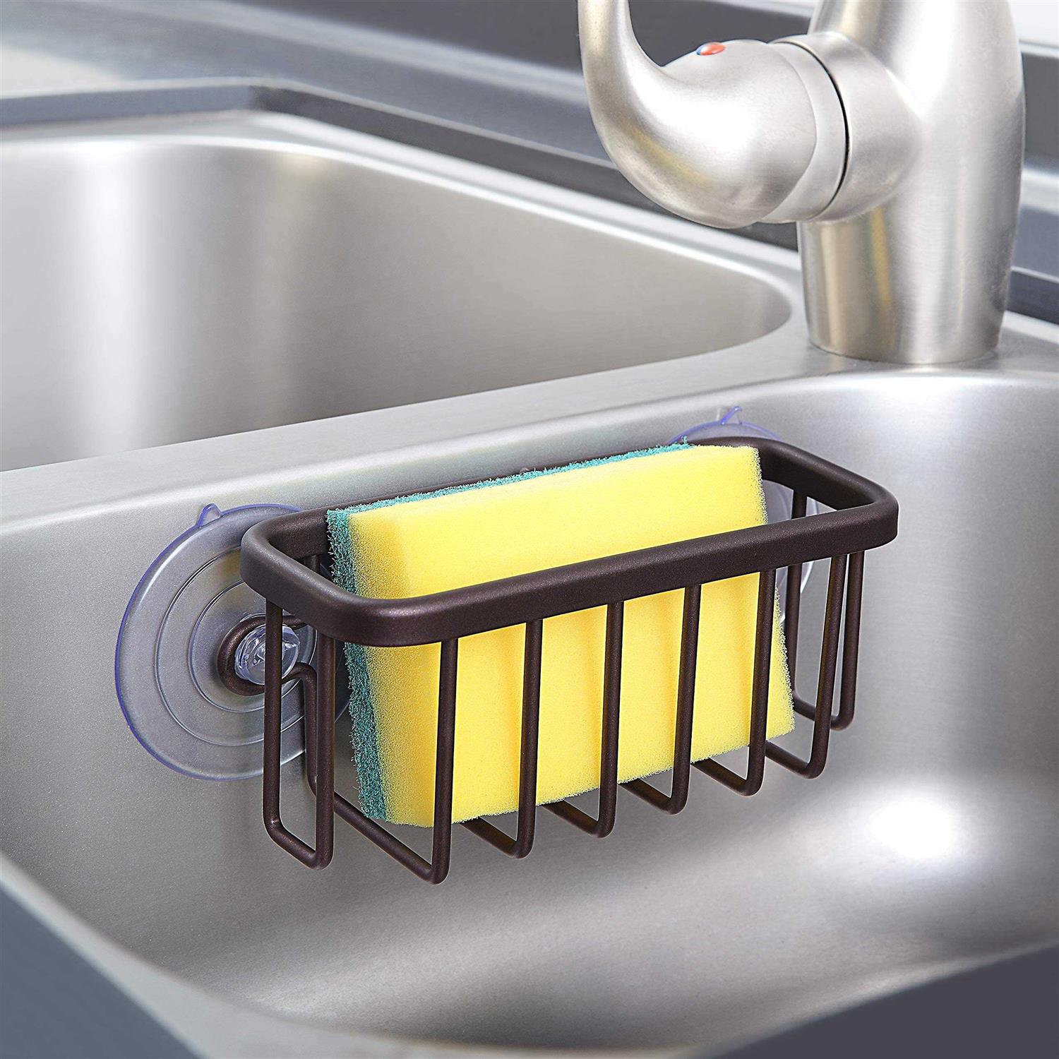 Sunnypoint NeverRust Kitchen Sink Suction Holder for Sponges Scrubbers Soap - Image 3