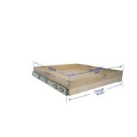 Soft-Close DIY Slide Out Cabinet Shelf Pull-Out Wood Drawer Storage