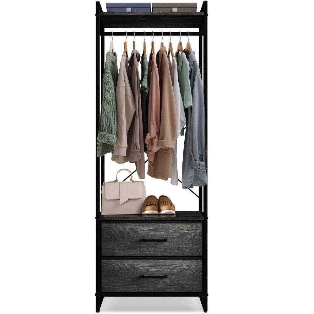 Sorbus Clothing Rack with Drawers - Image 2