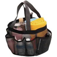Siaomo Natural Mesh Shower Caddy Portable Shower Tote Bag for College Dorm Essentials