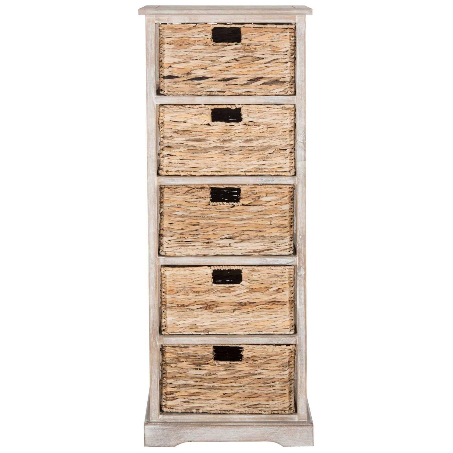 SAFAVIEH Vedette 5 Wicker Basket Storage Tower