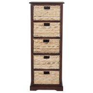 SAFAVIEH Vedette 5 Wicker Basket Storage Tower