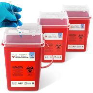 Shop Square Sharps Container Sharps Containers for Home Use Needle Disposal Containers