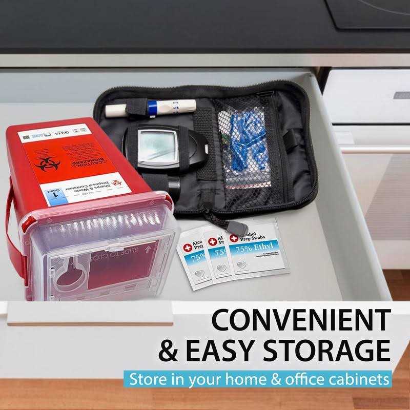 Shop Square Sharps Container Sharps Containers for Home Use Needle Disposal Containers - Image 5