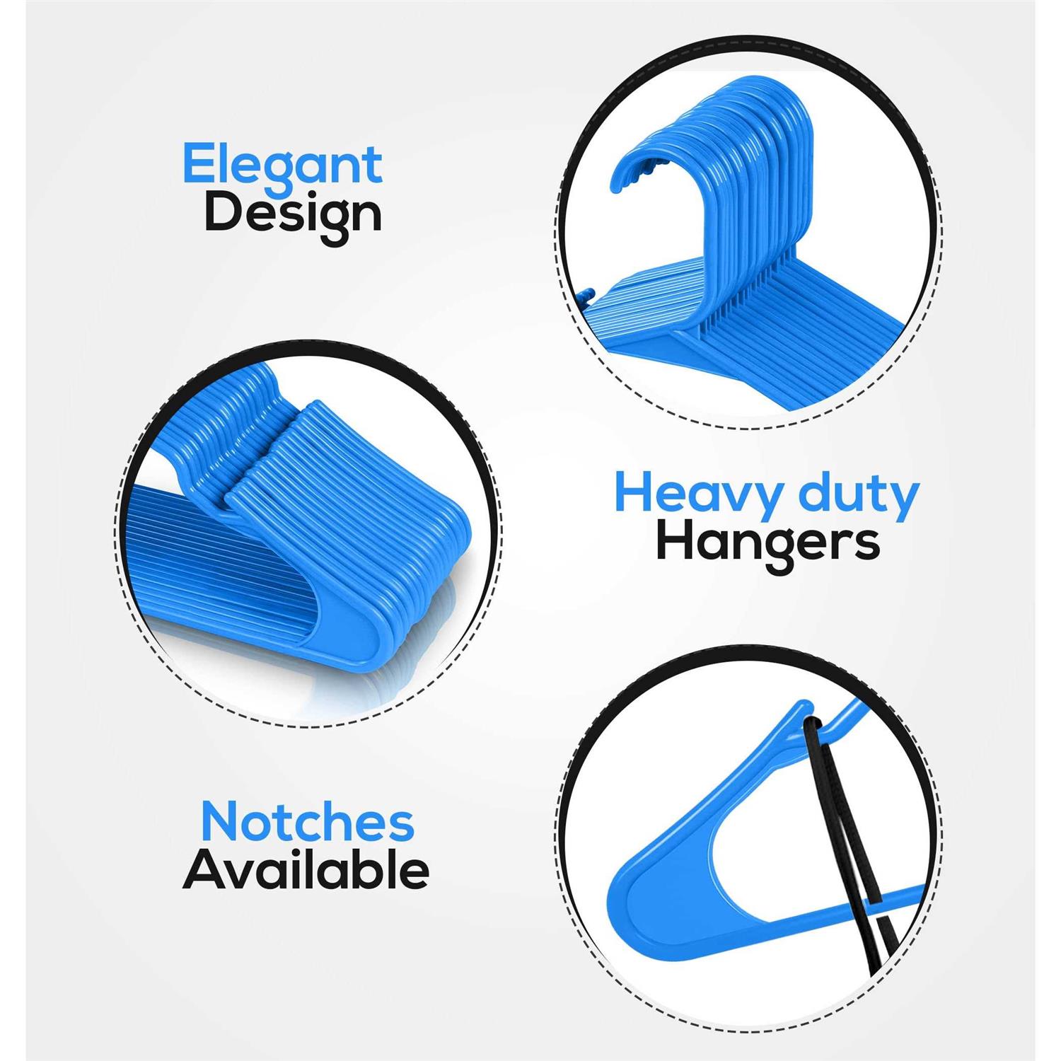 Utopia Home Clothes Hangers Plastic Hangers Space Saving - Image 2