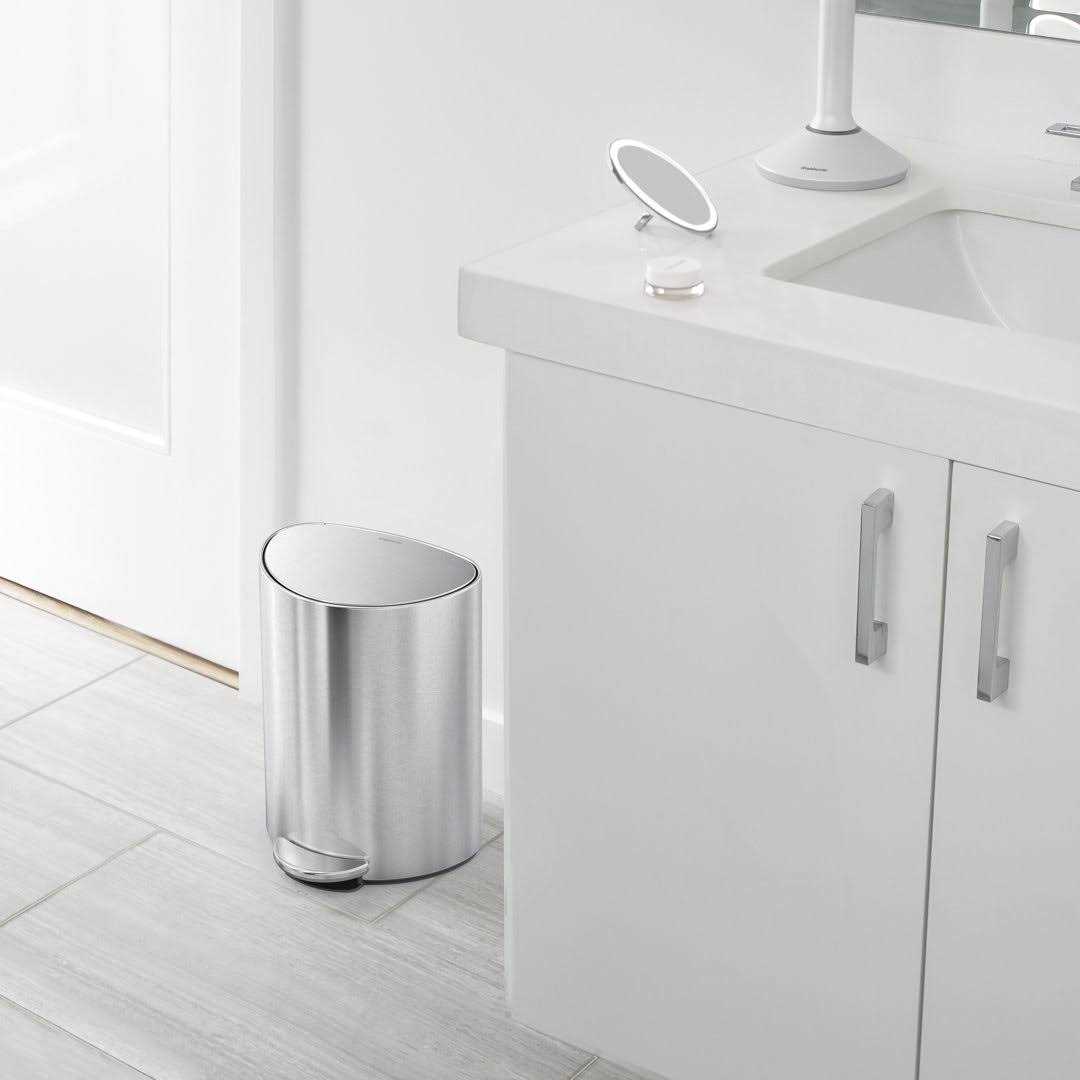 simplehuman 6L semi-round step can - Image 2