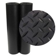 Rubber-Cal Diamond Plate Rubber Flooring Rolls