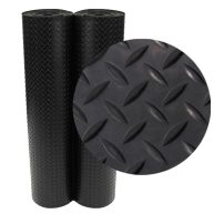Rubber-Cal Diamond Plate Rubber Flooring Rolls