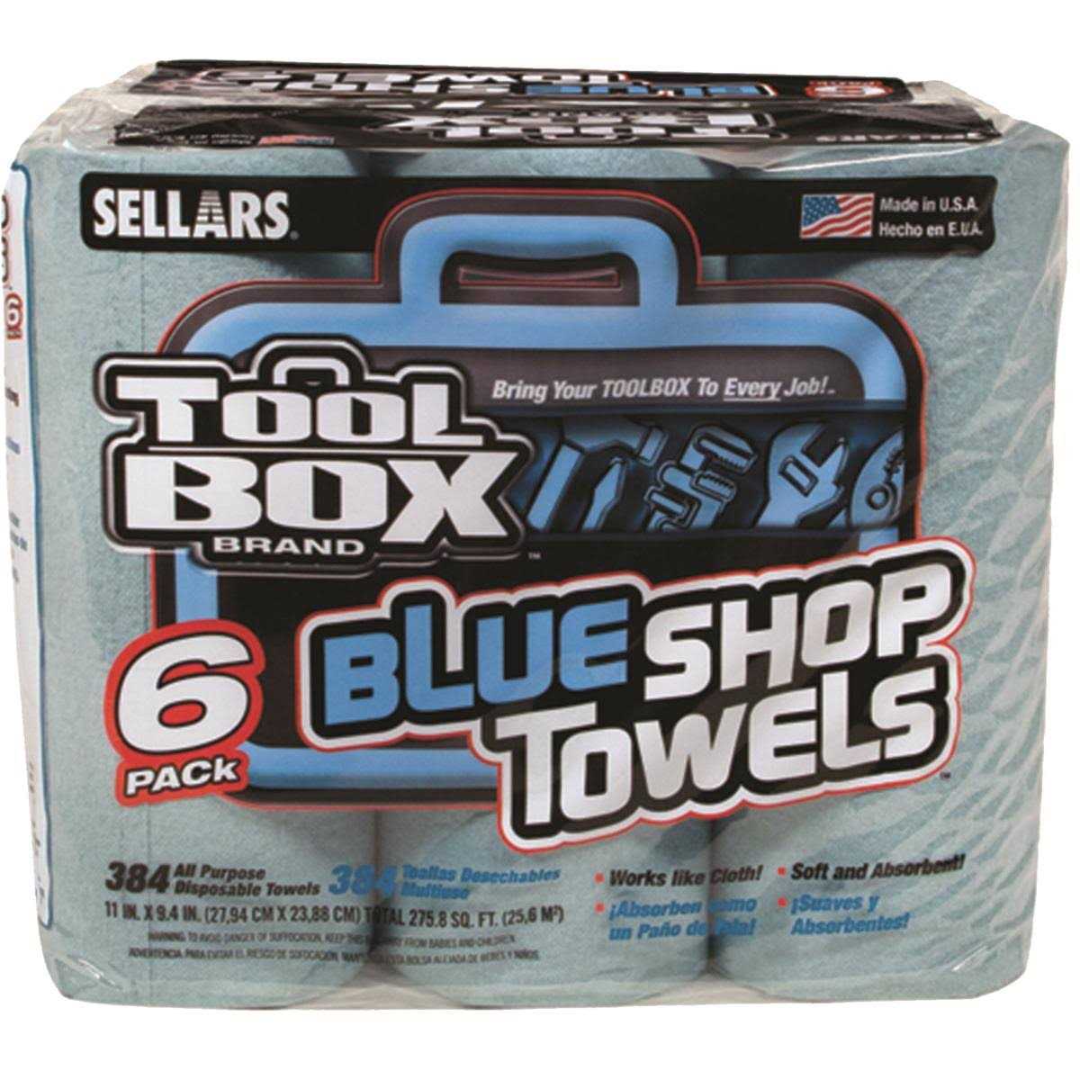 Toolbox Blue Shop Towels
